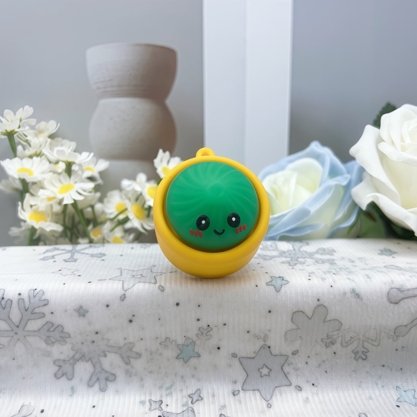 Cute Dumpling Pressable Fidget Toy Keychains Bag Charm Lanyard for Prizes Party Favor Gifts